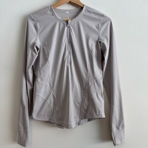 Lululemon Flash Forward Half Zip Running Long SleeveTop size 6